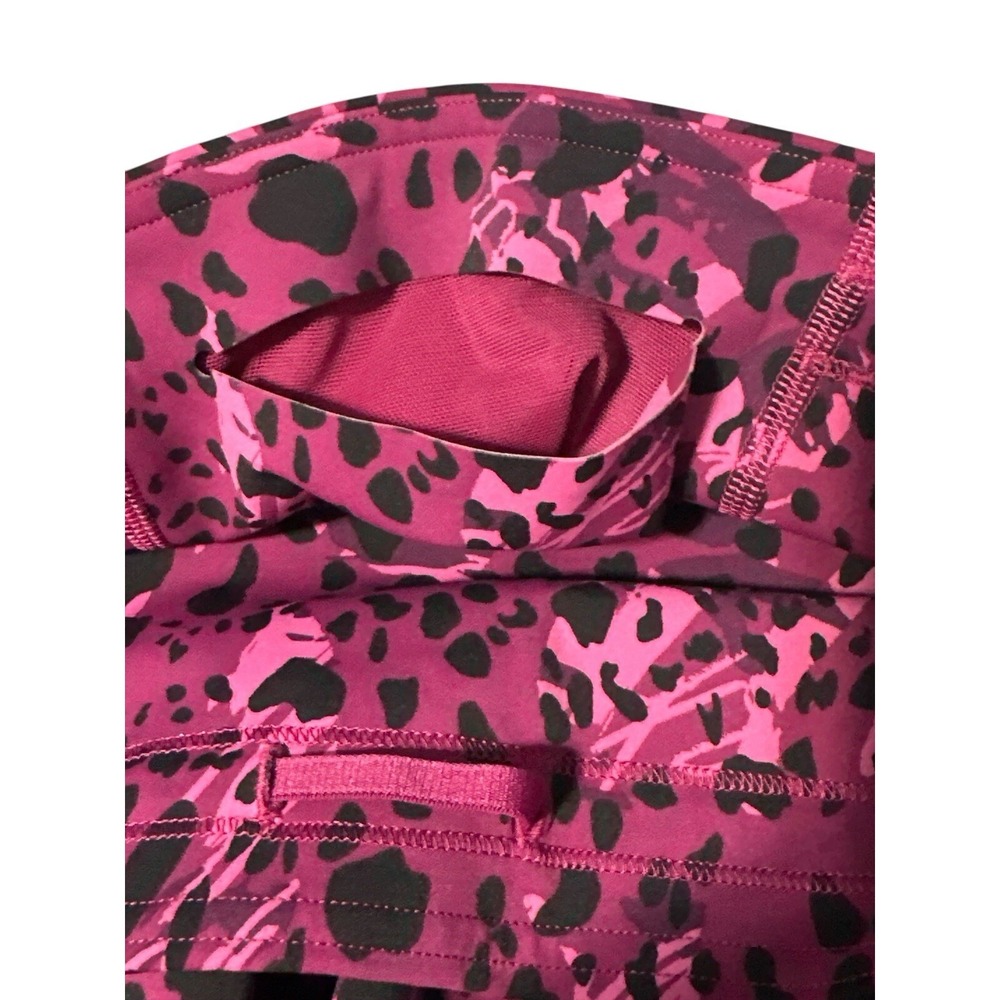 Lululemon Cheetah Camo Women's High Rise Crop Leggings Magenta Purple/Pink Size6 - Picture 4 of 12